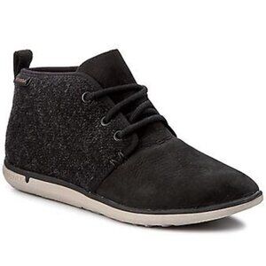 Merrell Duskair Maui Chukka Lace-Up Black Nubuck Leather Womens‎ Boots Size 7.5